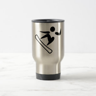 Mug De Voyage Photographie de snowboard