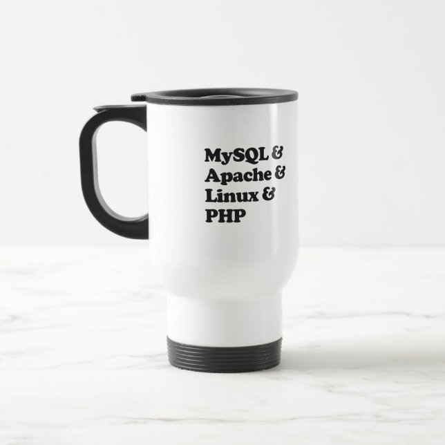 Mug De Voyage PHP de Mysql Apache Linux (Gauche)