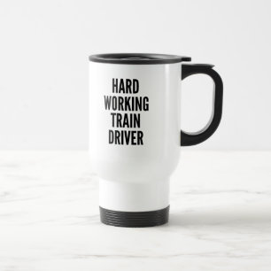 Mug De Voyage Pilote de train de travail dur