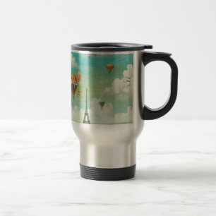 Mug De Voyage PixDezines ballons vintages/eiffel/paris