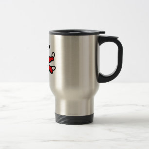Mug De Voyage PJ footy rouges et blancs
