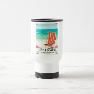 Mug De Voyage Plage d'Inch, An Daingean - affiche de voyage irla