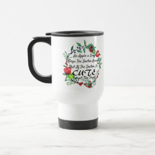 Mug De Voyage Plaisanterie de Greenery Apple Wreath Funny Doctor