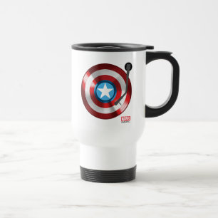 Mug De Voyage Platine Vinyle Captain America