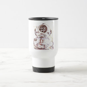 Mug De Voyage Plongeur de mer profonde