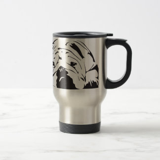 Mug De Voyage Pochoir britannique de bouledogue
