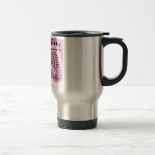 Mug De Voyage Poème de belle-soeur - soixantième anniversaire