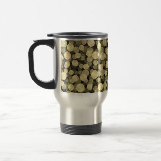 Mug De Voyage Pois d'or de scintillement