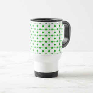 Mug De Voyage Pois verts, Motif à points Polka, points, pointill