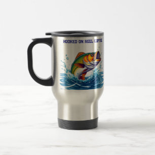 Mug De Voyage Poisson amusant sur le café de bobine