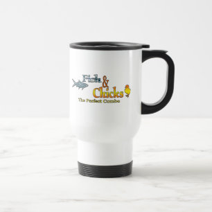 Mug De Voyage Poissons et pousses Pêche amusante