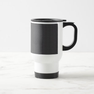 Mug De Voyage Polymère noir et gris de fibre de carbone