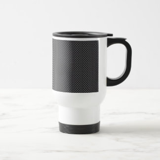 Mug De Voyage Polymère noir et gris de fibre de carbone