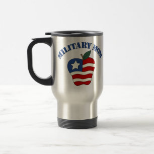 Mug De Voyage Pomme patriotique maman militaire