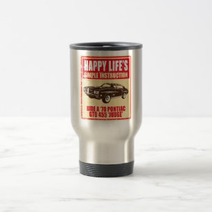 Mug De Voyage Pontiac 1970 GTO 455" JUGE "