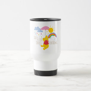 Mug De Voyage Pooh Sun & Rain apporte Rainbows Citation