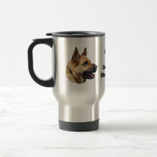 Mug De Voyage Portrait de chien berger allemand alsacien