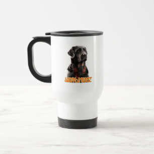 Mug De Voyage Portrait de chien noir élégant - Art réaliste pour