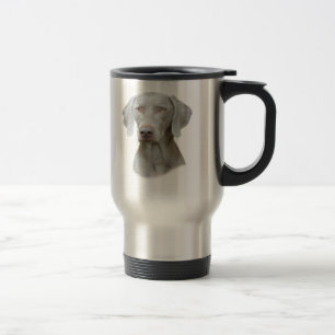 Mug De Voyage Portrait de Weimaraner d'un chien