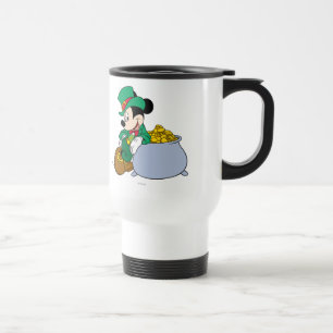 Mug De Voyage Pot de Mickey Mouse en or Saint-Patrick