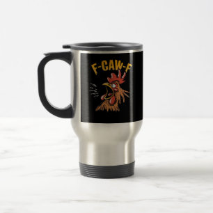 Mug De Voyage Poulet F-Caw-F vintage drôle de coq