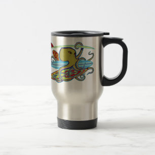 Mug De Voyage Poulpe surfant de Halloween