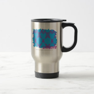 Mug De Voyage Pourpre-Aqua 4 de damassé