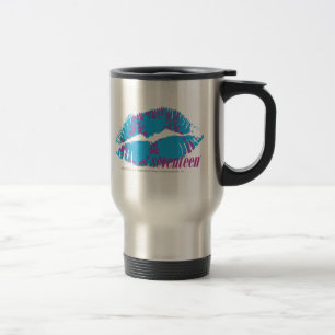 Mug De Voyage Pourpre-Aqua de damassé