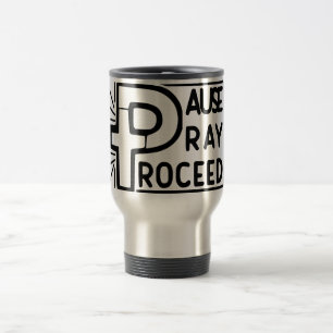MUG DE VOYAGE PRIE DE PAUSE PROCÉDÉE