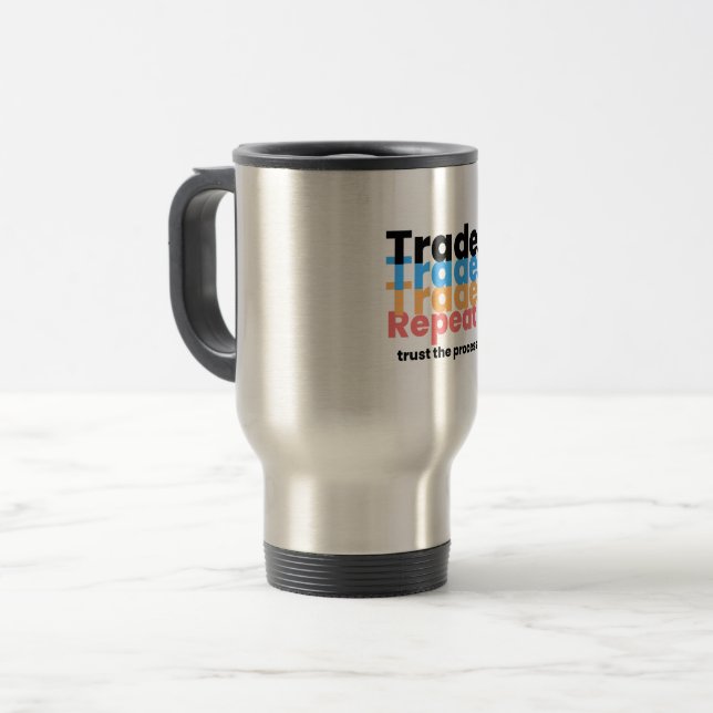 Mug De Voyage Processus Forex Trading (Devant gauche)