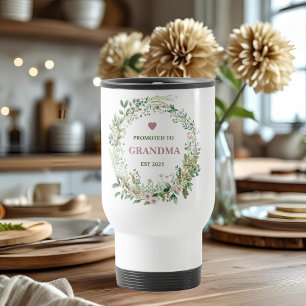 Mug De Voyage Promu à Grand-mère Est. 2025