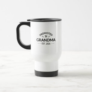 Mug De Voyage Promu À Grand-Mère Est. 2026 II
