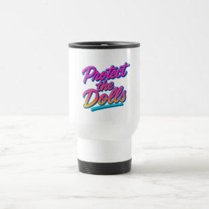 Mug De Voyage Protégez les poupées Neon Art Rétro
