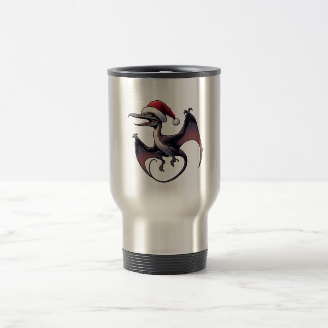 Mug De Voyage Pterodactyle de Noël (Centre)