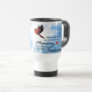 Mug De Voyage Quand quelqu'un que vous aimez, cardinal