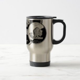 Mug De Voyage Quartier d'État de Faux Kansas