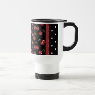 Mug De Voyage RAB Rockabilly Très Cerises Noires