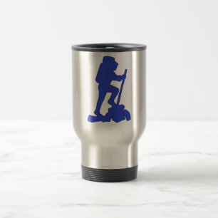 Mug De Voyage Randonneur de conception graphique d'emblème de