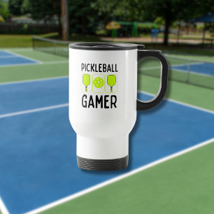 Mug De Voyage Raquettes et balle de Pickleball Gamer