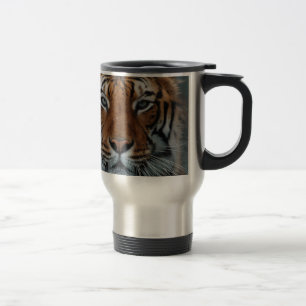 Mug De Voyage Rayures de chat tigré Brouillard de la jungle Anim