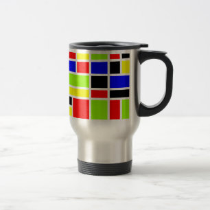 Mug De Voyage Rectangles colorées 01 - Customisées