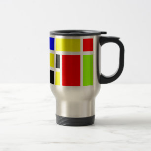 Mug De Voyage Rectangles colorées 04 - Customisées