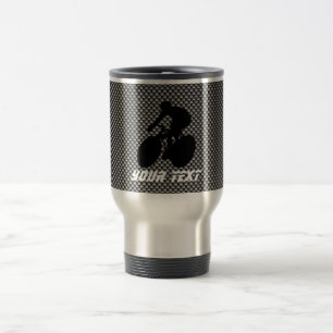 Mug De Voyage Recyclage de fibre de carbone de Faux
