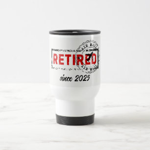 Mug De Voyage Remise de la période de congé de retraite
