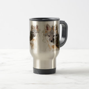 Mug De Voyage Renard 3 côtés Voyage Mug