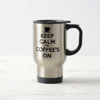 Mug De Voyage Restez tranquille le café allumé