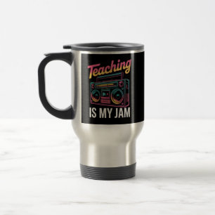 Mug De Voyage Retour à l'école Rétro Enseigner est mon truc 80s