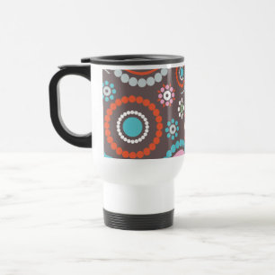 Mug De Voyage Rétro bagout de fleurs géniales