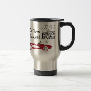 Mug De Voyage Rétro et vintage convertible rouge de Bunco