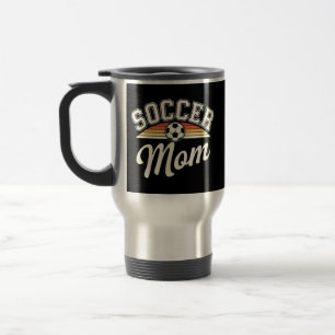 Mug De Voyage Retro Soccer Maman Design - Style Vintage Football